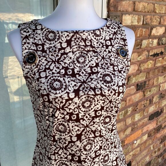 Michael Kors Sheath Logo Buttons Sleeveless Casual Dress - Picture 1 of 7